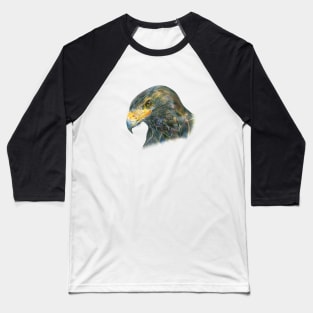 Eagle Head Hand Drawn Illustration Baseball T-Shirt